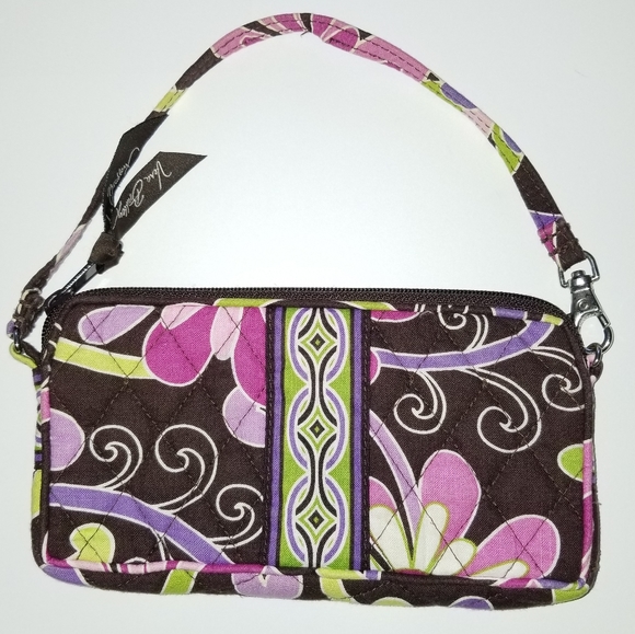 Vera Bradley Handbags - Vera Bradley Wristlet PURPLE PUNCH Pouch Phonecase